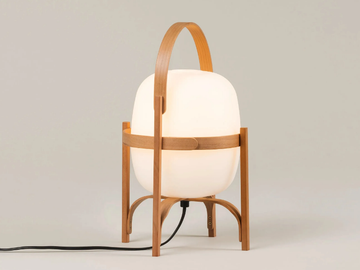CESTITA - LED wood and glass table lamp by Santa & Cole - view 2